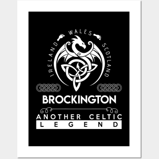 Brockington Name T Shirt - Another Celtic Legend Brockington Dragon Gift Item Posters and Art